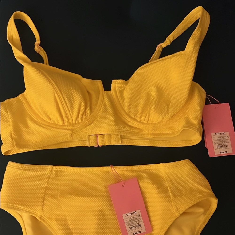 NWT Stoney Clover x Target yellow bikini 💛